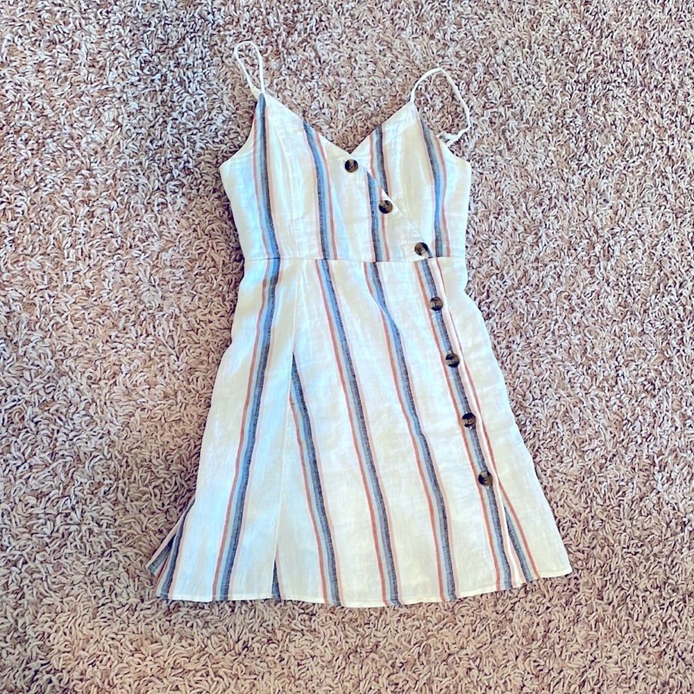 American Eagle cotton linen blend summer dress